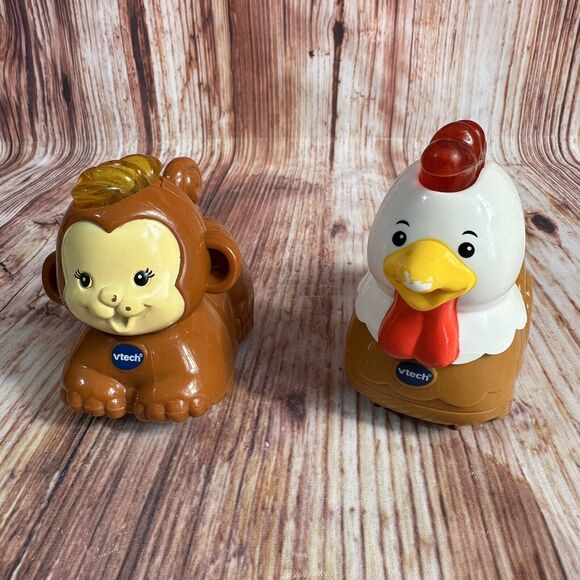 VTech Go Go Smart Animal Cow Sheep Giraffe Alligator Rooster Monkey Lion Tiger - Picture 6 of 9